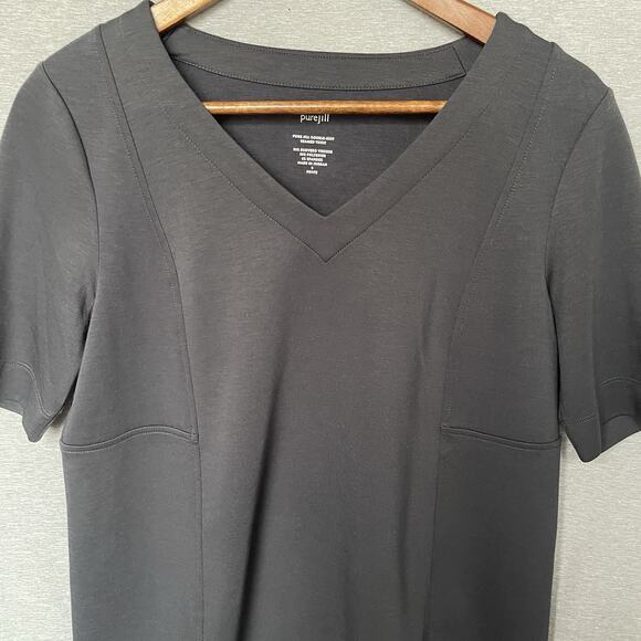 Pure Jill J Jill Double Knit Seamed Tunic‎ Top Size Size S Stretch Beach - Picture 5 of 5